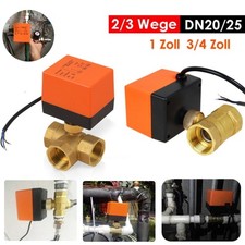 2-3 Wege Ventil Zonenventil Elektrisch Kugelventil 1Zoll 3/4Zoll Motorkugelhahn