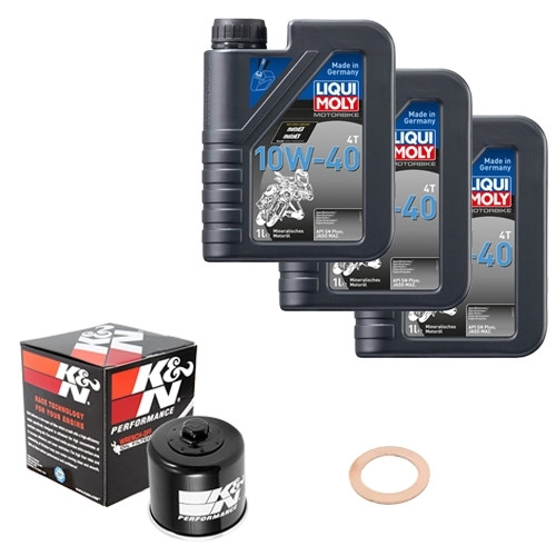 ölfilter set 10w 40 3l - k&n,
