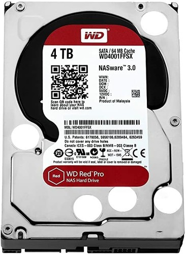 Western digital red pro 4tb - red,