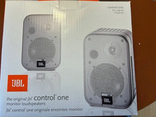 2 JBL Control One 2-Wege Kompakt Lautsprecher Speaker Boxen +Halter Silber