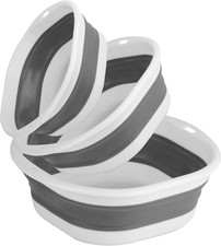 3 STK Faltbares Waschbecken