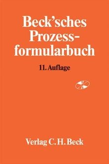 Becksches prozessformularbuch - becksches,