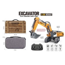 1/50 RC Bagger Engineering Fahrzeug Ferngesteuerter mit Licht Sound RTR Battercd