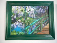 Im Garten von Claude Monet in Giverny. Ölgemälde