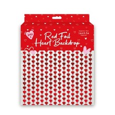 Folie Herz Vorhang Deko - Foto