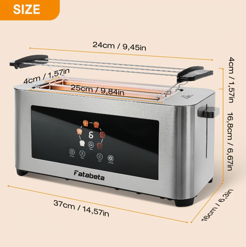 Scheiben toaster edelstahl - 4,