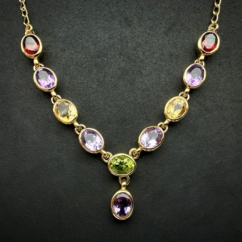 Modernes multistone collier - multistone,