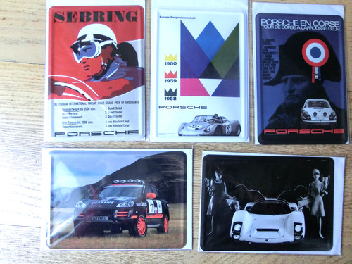 Porsche blechpostkarte - porsche,
