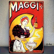 Blechschild Maggi Würze Vintage Retro Werbeschild Metallschild TEL3734