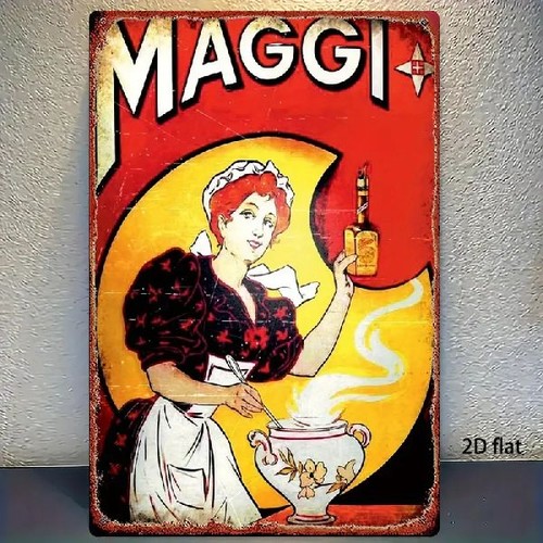 Blechschild maggi würze - blechschild,