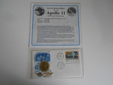 Apollo 11 Beleg mit geflogenem Space Metall