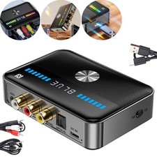 Bluetooth 5.3 NFC Sender Empfänger Wireless Audio HiFi Musik Adapter AUX RCA