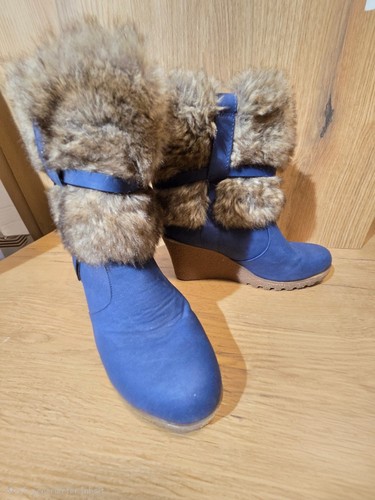 Blaue stiefeletten mit - blaue,