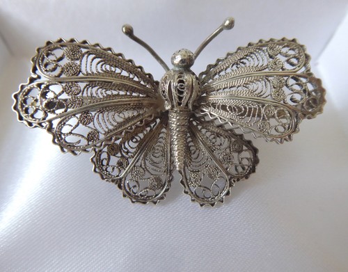 Vintage schmetterlingsbrosche - vintage,