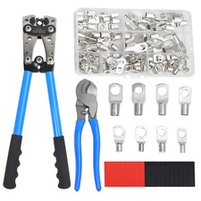 Crimpzange Presszange Quetschzange Kabelschuh Zange 6-50mm² Kabelschuhe Satz Set