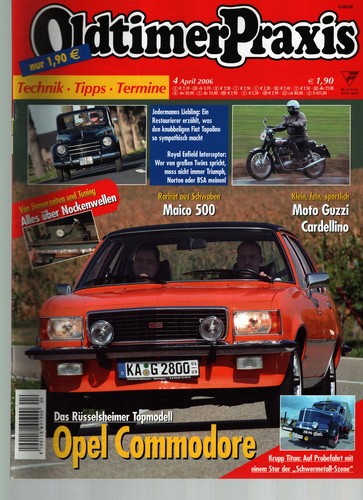 Zeitschrift oldtimer praxis 4 - zeitschrift,