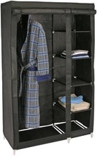 Faltschrank Kleiderschrank Schwarz (B-Ware/gebraucht)