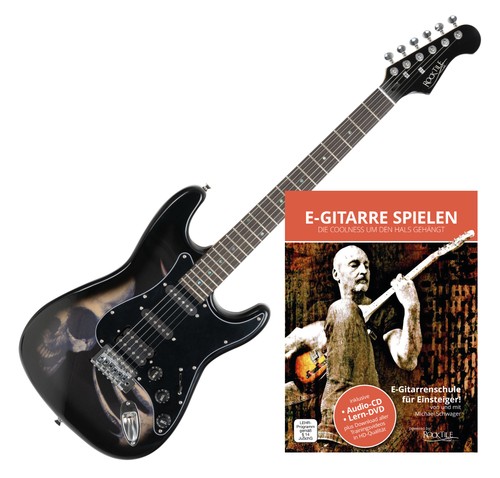 Supercoole gitarre totenkopf - e-gitarre,