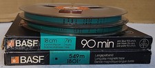 2 BASF Tonbänder 18cm 1801 LP