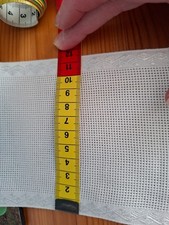 1m Aida-Stickband,weiß,  ca