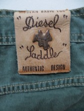 Diesel Saddle Jeans Hose W 31 /L 32, KULT: Kupfer Sattel, weiter Oberschenkel  !