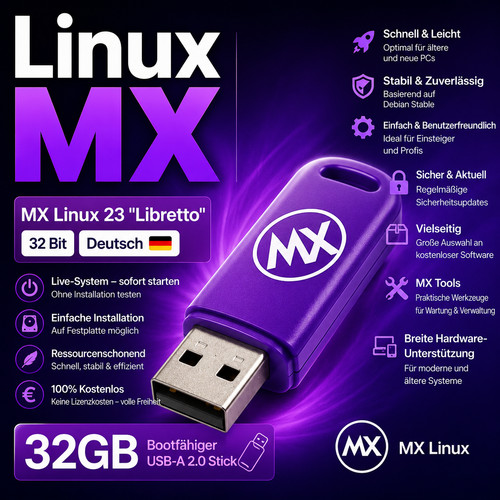 Linux bit deutsch sofort - mx,