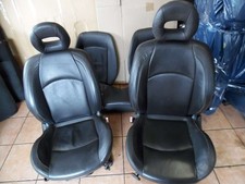 Peugeot 206 Cabrio Ledersitze Sitze Innenausstattung Schwarz
