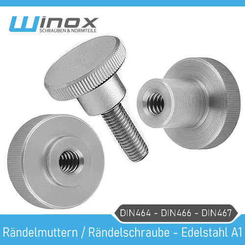 Din466 din467 rändelmutter - din467,