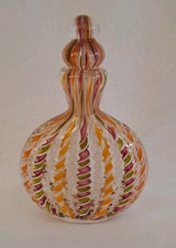 Glas-Schnupftabakflasche - Bixl - Fadenglas - Mascherlglas