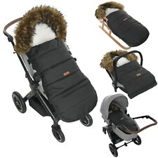 Winter Fußsack für Kinderwagen Babyschale Schlittensack-wasserdicht-115/85 cm