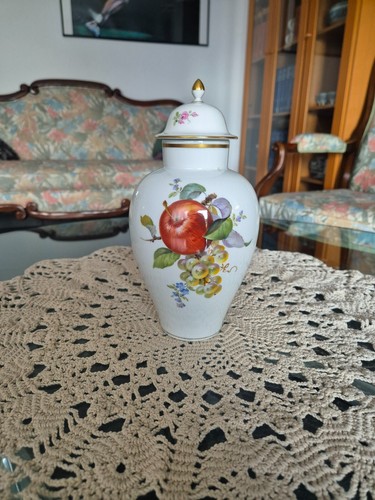 Meissen porzellan deckelvase - porzellan,