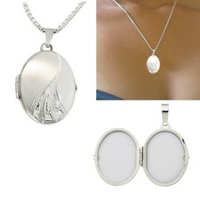 585 echt Weißgold Medaillon
