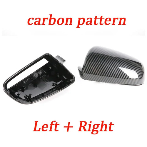 Carbon optik spiegelkappen - optik,