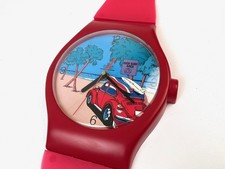 Postmoderne 80er XL Memphis Age Wanduhr Käfer Auto in Armbanduhrenform M Anker