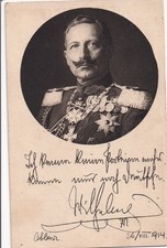 AK Kaiser Wilhelm II. Orden Deutsche Kriegskarte 1914 Kleinformat