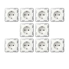 10x  Gira Steckdose reinweiss glänzend System55 418803