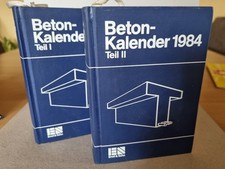 Betonkalender 1984 Teil 1 und 2
