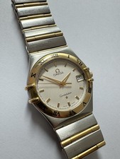 Omega Uhr Constellation Quarz Stahl Gold Referenz 396.1201   34 mm