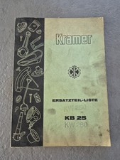 Kramer Ersatzteilliste KB 25