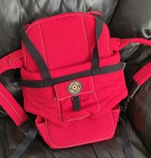 Kipling's Babytrage Babytragetuch für Baby Rucksack Tragetasche V G C rot