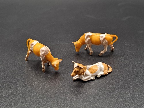 Preiser 3x kühe weiß - 1:87,