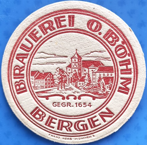 Alter bierdeckel brauerei - brauerei, o