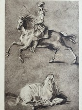 Riedinger  * Die Handzeichnung * alte Kunst Ansichtskarte