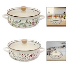 Emaille Suppentopf mit Deckel