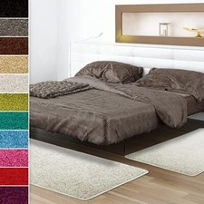 Shaggy Bettumrandung Sphinx 3-teilig Läufer-Set Hochflor Bettvorleger 