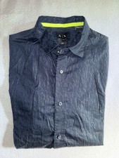 ARMANI EXCHANGE Hemd M Slim Dunkelblau Neu