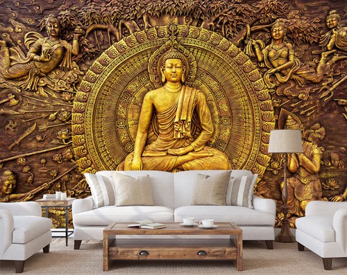 Buddha skulptur q695 tapete - skulptur,