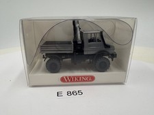 Wiking 647 03 27 Unimog U 1850 Ladekran grau  in OVP H0 1:87 unbespielt (E865)