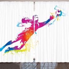 Fußball Rustikale Gardine