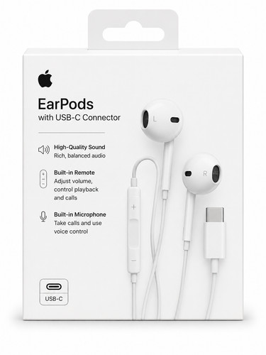 Apple earpods - apple, (usb-c)